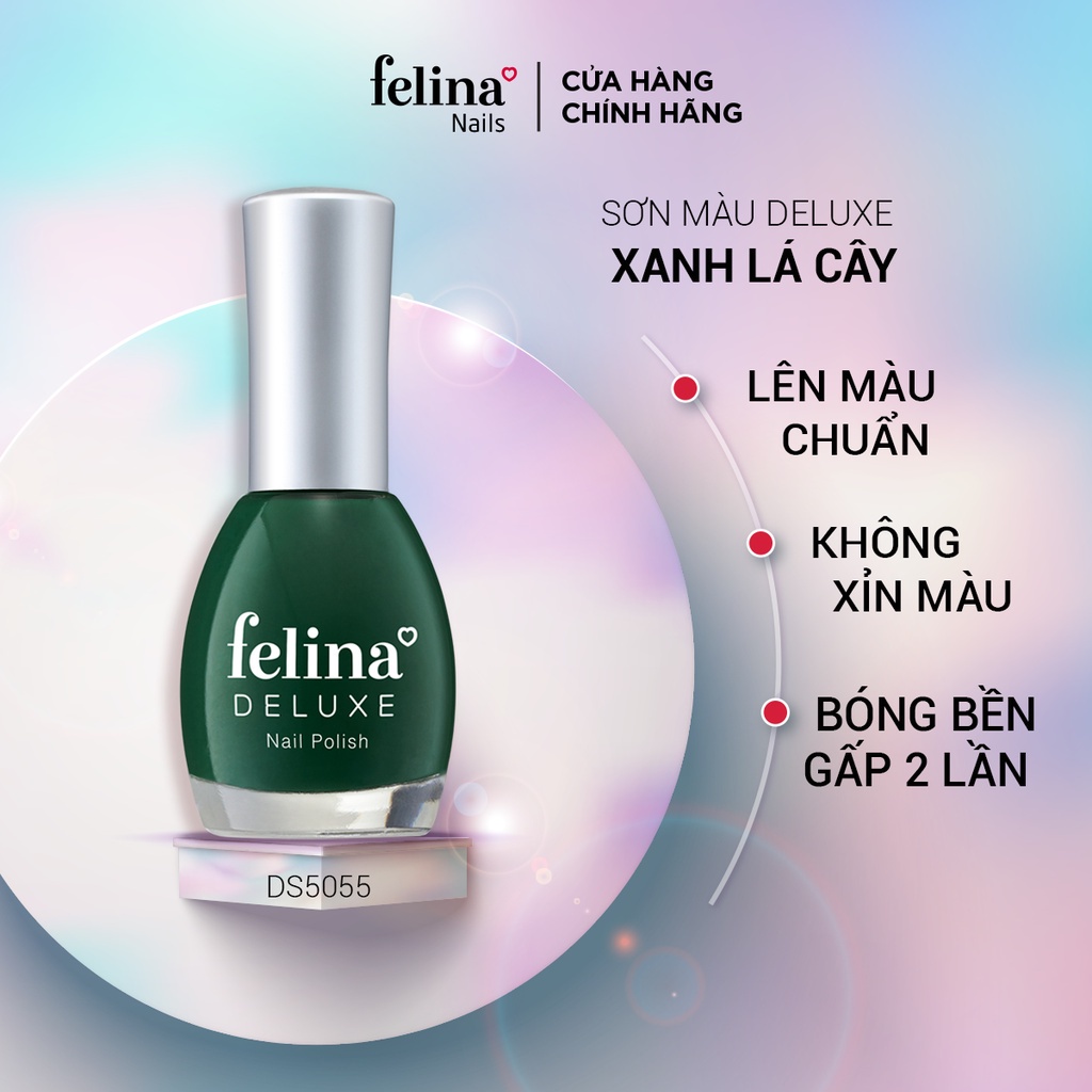 Sơn Móng Tay Felina Deluxe 16ml - Màu sắc thời thượng, độ bóng cao, cọ sơn linh loạt