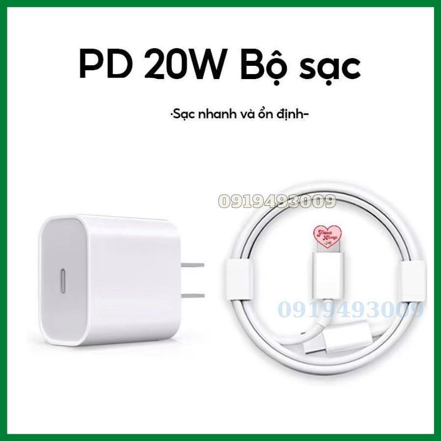 Củ Sạc Nhanh 20W, Dây Sạc Nhanh PD 20W, Cáp Sạc Nhanh Cho Điện Thoại X/Xsmax/11/12/13/14++ BH 12T PUCEN