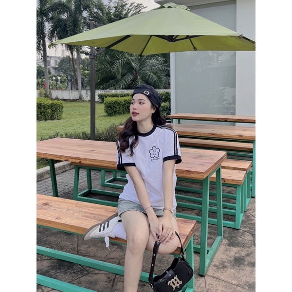 ÁO SMILEY FLOWER TRẮNG