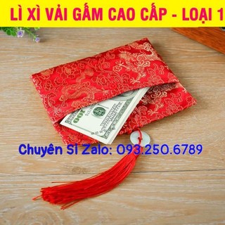 Bao lì xì vải gấm cao cấp tết 2024