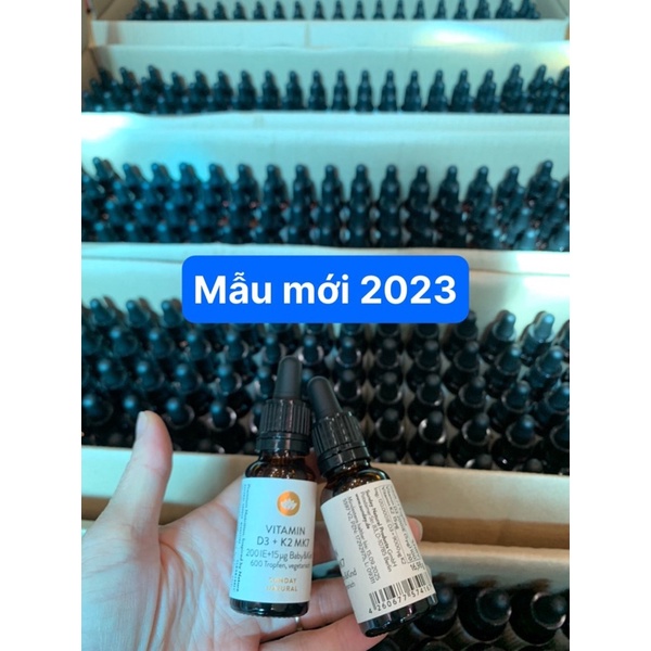 Vitamin D3 K2 Mk7 Sunday Natural 20ml Đức mẫu mới 2023