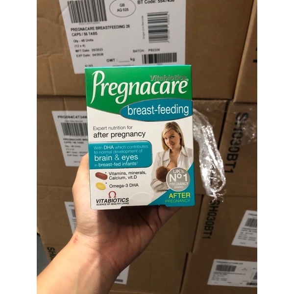 Vitamin tổng hợp Pregnacare Breastfeeding BÚ ANH giúp lợi sữa và tăng