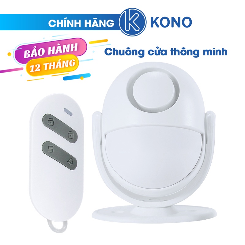 Chuông báo khách và báo trộm thông minh KONO KN-M6, phát hiện có người đến và phát chuông báo hiệu