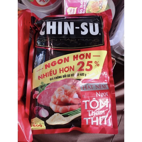 Hạt Nêm CHIN-SU Tôm Thịt Gói 500G/ 1,125KG/ 2KG
