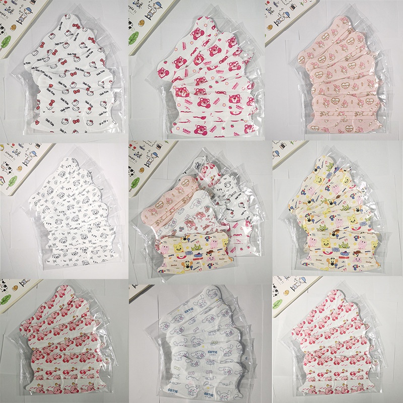 Khẩu trang con cua người lớn họa tiết cute in hình đáng yêu 3 lớp thoáng khí