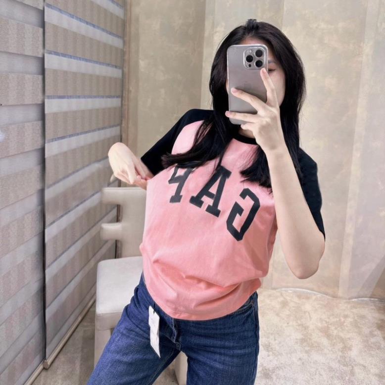 ÁO PHÔNG NỮ CỘC TAY CHỮ G.A.P 5 MÀU HOT