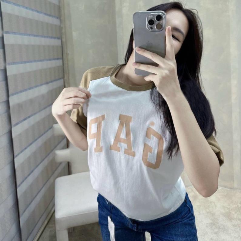 ÁO PHÔNG NỮ CỘC TAY CHỮ G.A.P 5 MÀU HOT