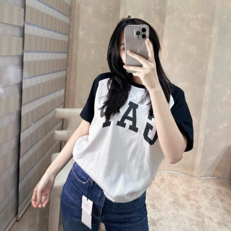 ÁO PHÔNG NỮ CỘC TAY CHỮ G.A.P 5 MÀU HOT