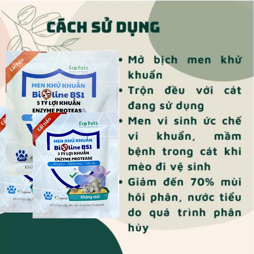 Cát vệ sinh cho mèo ECOPET Cát OSCAR thấm hút, vón cục nhanh, ít bụi, khử mùi, diệt khuẩn, thơm dịu - 8L/9L