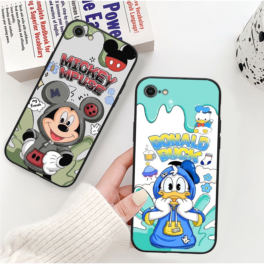 Ốp Lưng Iphone SE , 6,6S,6 Plus,6S Plus,7,8,7Plus,8Plus hình Mickey , gấu dâu lotso , vịt donald hoạt hình cute