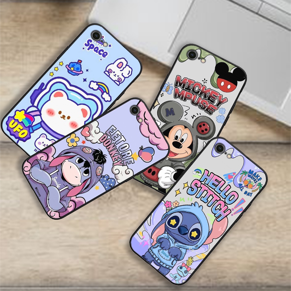 Ốp Lưng Iphone SE , 6,6S,6 Plus,6S Plus,7,8,7Plus,8Plus hình Mickey , gấu dâu lotso , vịt donald hoạt hình cute