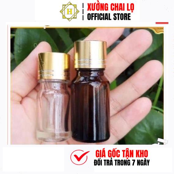 Chai Lọ Chiết Serum  Đựng Tinh Dầu Nắp Vặn Vàng HUY HA COSMETIC PACKAGING