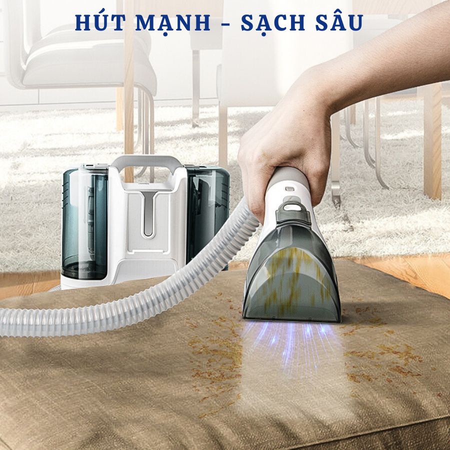Máy giặt cầm tay đa năng sạch sâu từ bên trong, đánh bay các vết bẩn cứng đầu trên sofa, vải một cách dễ dàng