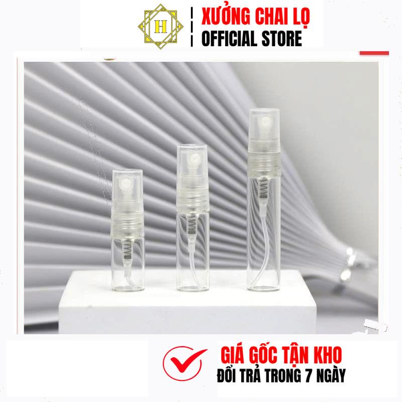 Chai Lọ Chiết Nước Hoa  HUY HA COSMETIC PACKAGING Dầu Thơm Body Mist Thủy Tinh Tròn Mini 3ml,5ml,10ml Trùm Sỉ