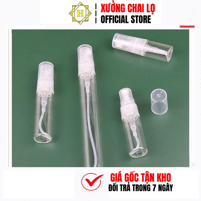 Chai Lọ Chiết Nước Hoa  HUY HA COSMETIC PACKAGING Dầu Thơm Body Mist Thủy Tinh Tròn Mini 3ml,5ml,10ml Trùm Sỉ