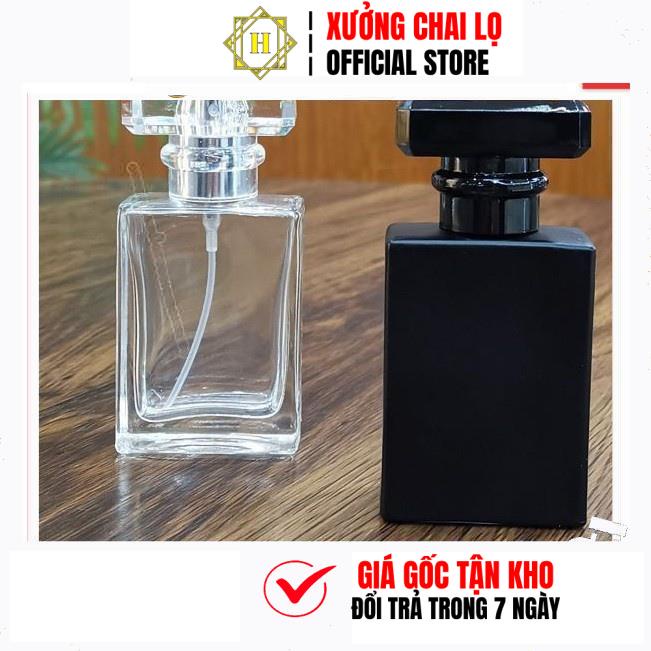 Chai Lọ Chiết Nước Hoa 30ml,50ml Hình Chữ Nhật HUY HA COSMETIC PACKAGING Trùm Sỉ