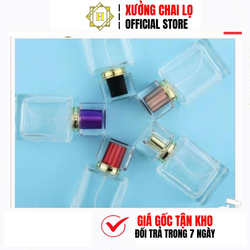 Chai Lọ Chiết Nước Hoa 30ml,50ml Hình Chữ Nhật HUY HA COSMETIC PACKAGING Trùm Sỉ