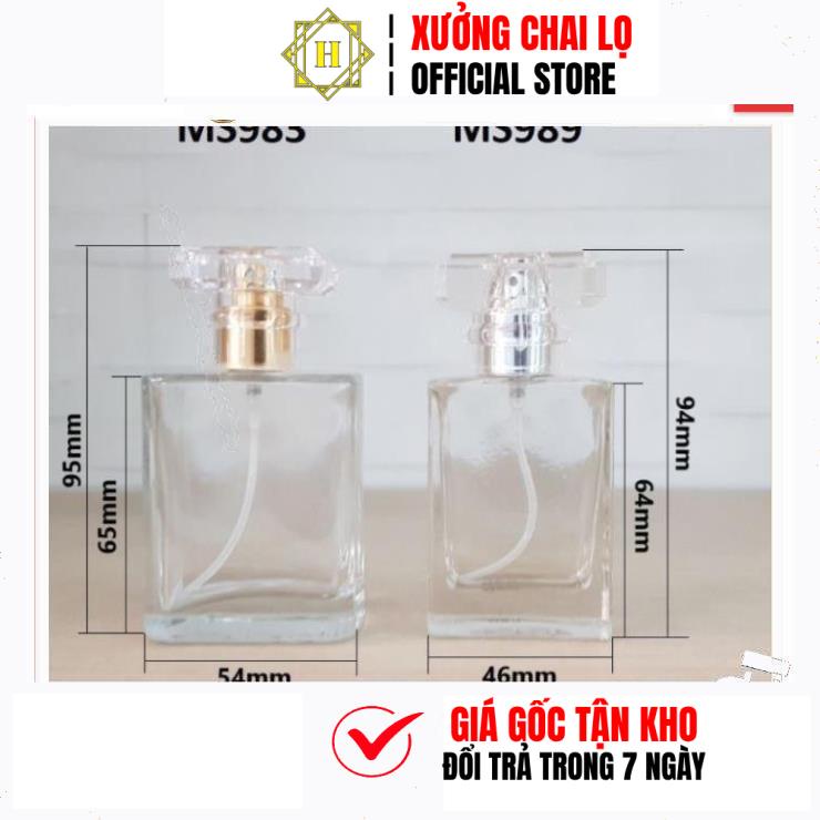 Chai Lọ Chiết Nước Hoa HUY HA COSMETIC PACKAGING Vỏ Đựng Dầu Thơm 30ml, 50ml Trùm Sỉ
