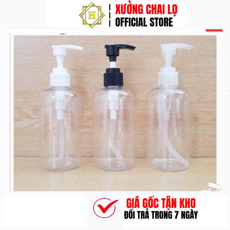 Chai Nhựa Pet Vòi Nhấn Sữa Tắm 100ml/150ml/200ml/250ml Đựng Gel, Sửa Rửa Mặt Trùm Sỉ HUY HA COSMETIC PACKAGING
