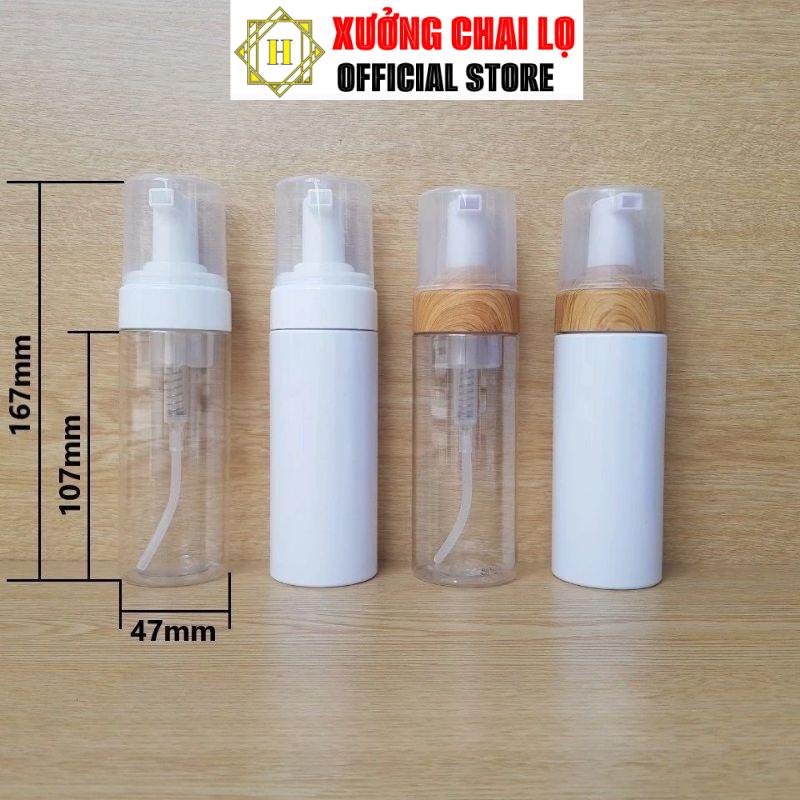 Chai Xịt Tạo Bọt HUY HA COSMETIC PACKAGING 30ml,50ml,100ml,150ml,200ml Đựng Sữa Rửa Mặt, Chiết Mỹ Phẩm