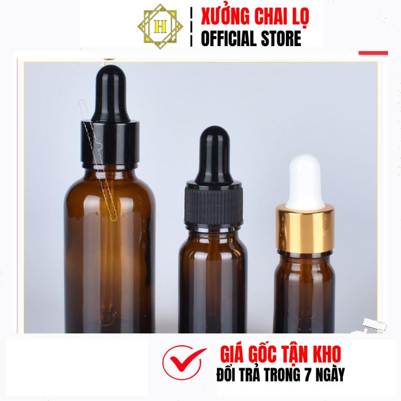 Lọ Chiết Serum HUY HA COSMETIC PACKAGING  Đựng Tinh Dầu Bóp Giọt Khoen Vàngtrùm Sỉ