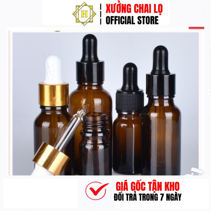 Lọ Chiết Serum HUY HA COSMETIC PACKAGING  Đựng Tinh Dầu Bóp Giọt Khoen Vàngtrùm Sỉ