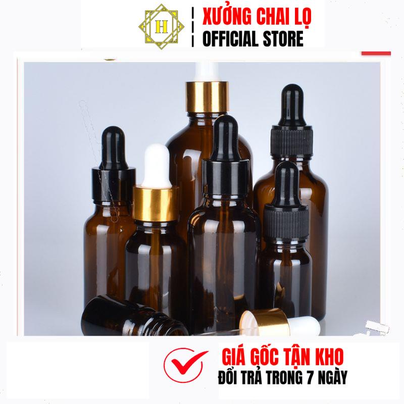 Lọ Chiết Serum HUY HA COSMETIC PACKAGING  Đựng Tinh Dầu Bóp Giọt Khoen Vàngtrùm Sỉ
