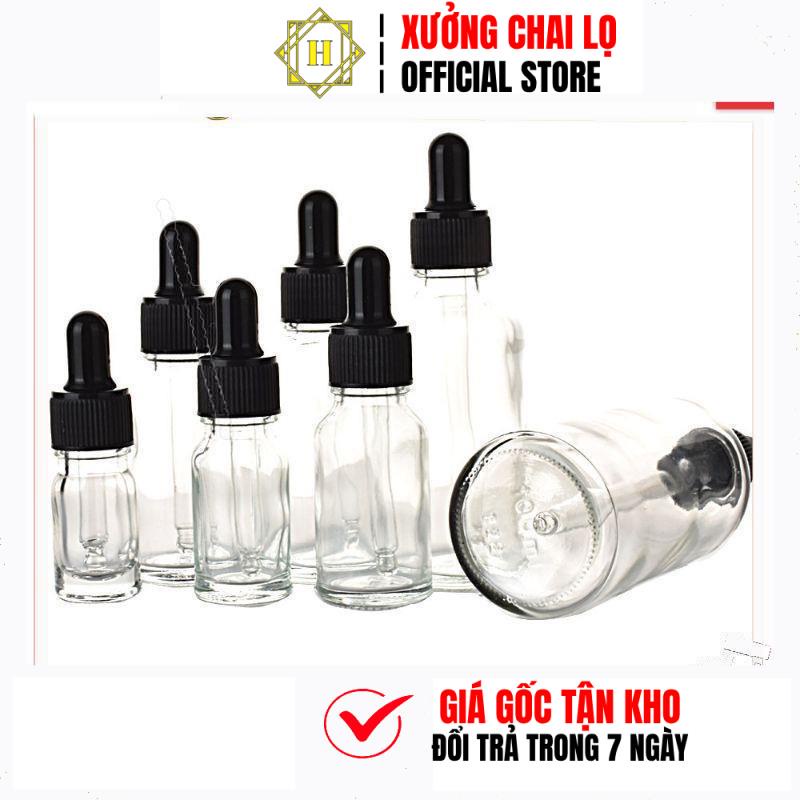 Lọ Chiết Serum HUY HA COSMETIC PACKAGING  Đựng Tinh Dầu Bóp Giọt Khoen Vàngtrùm Sỉ