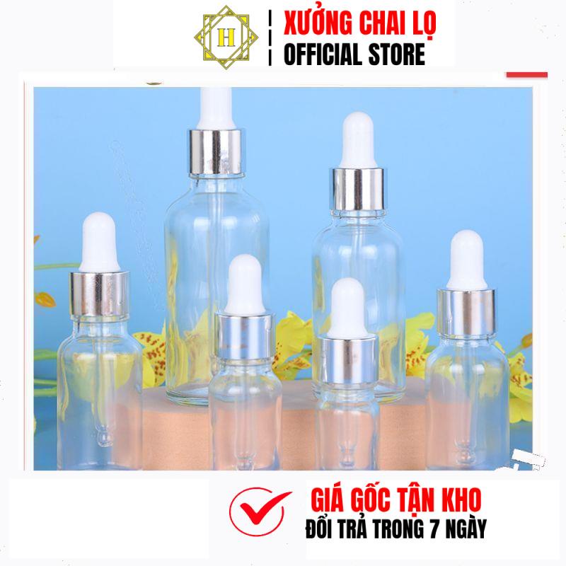 Lọ Chiết Serum HUY HA COSMETIC PACKAGING  Đựng Tinh Dầu Bóp Giọt Khoen Vàngtrùm Sỉ