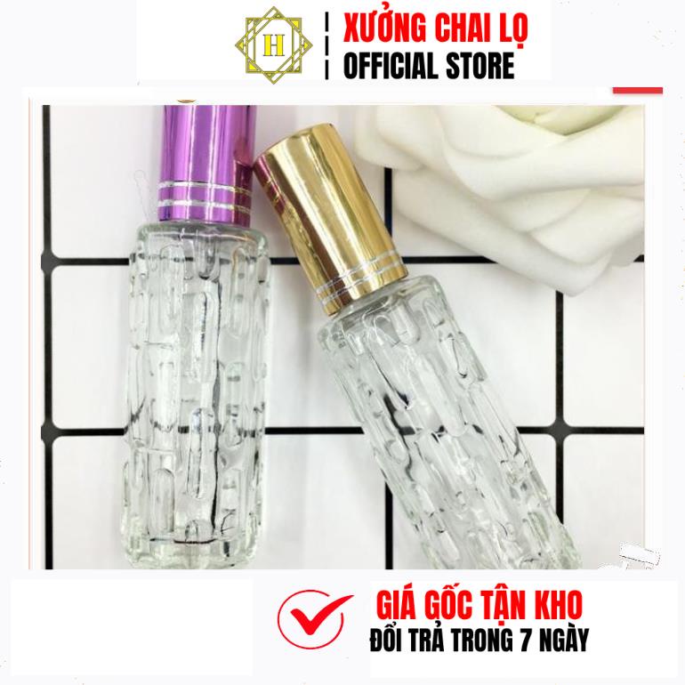 Chai Lọ Chiết Nước Hoa HUY HA COSMETIC PACKAGING khổ qua 10ml, 15ml đựng dầu thơm Trùm Sỉ