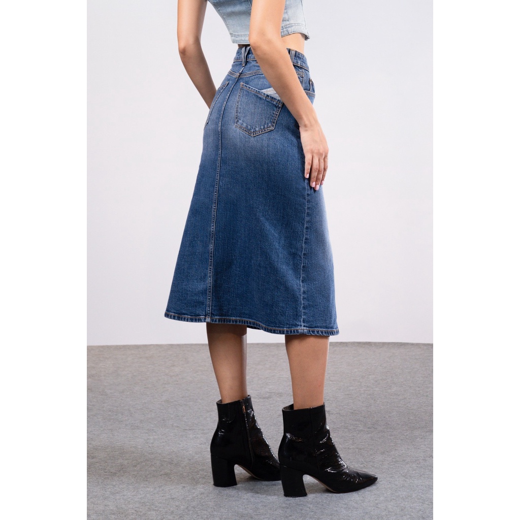 Chân Váy Denim Nữ Dài Dáng Chữ A. Women's Long A-Line Denim Skirt - 123WD2116F1950