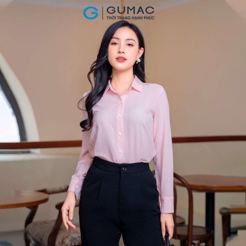 Quần tây công sở ống đứng GUMAC QD09048 chiết li có túi xéo