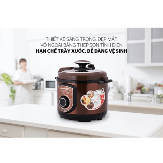 Nồi áp suất điện đa năng SUNHOUSE SHD1550