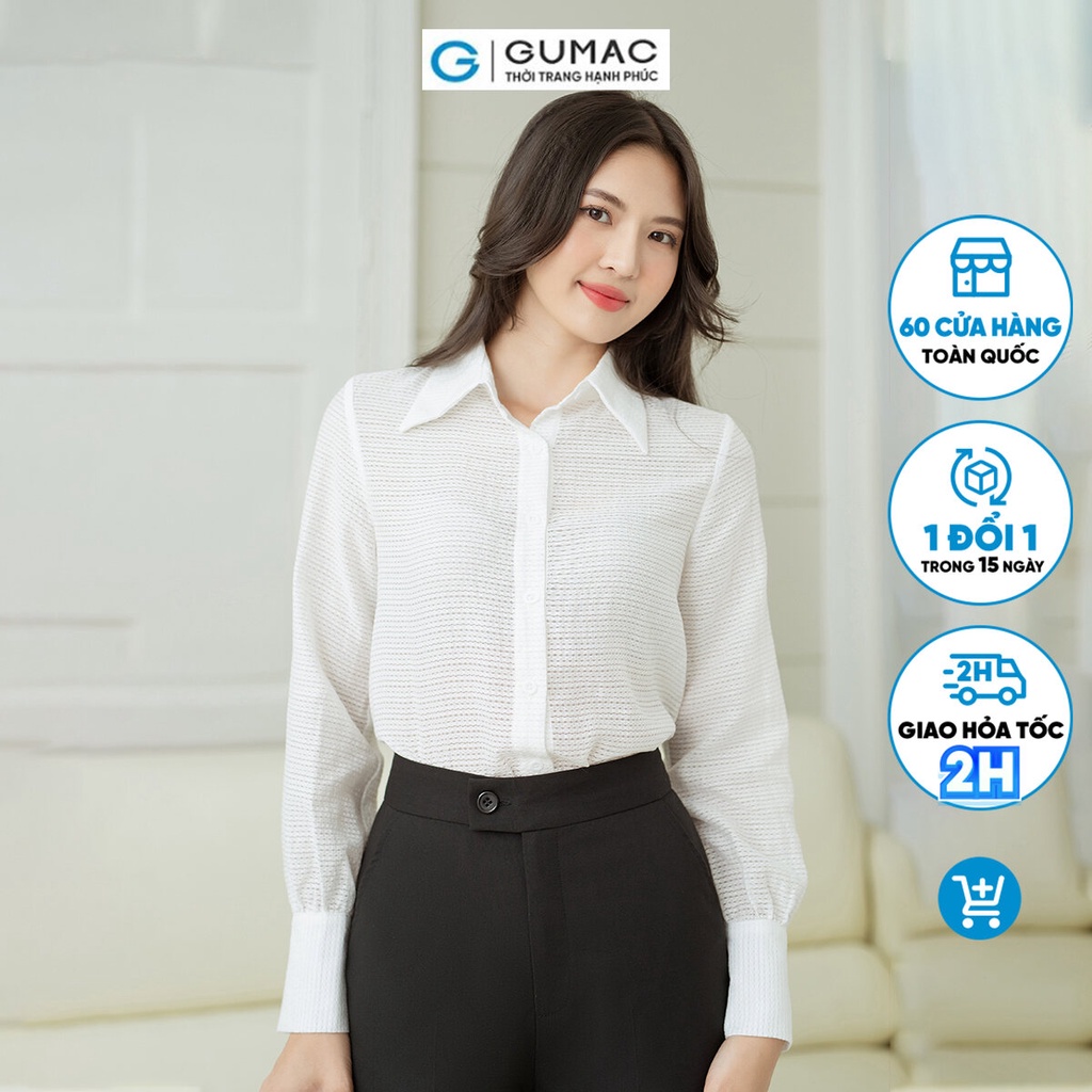 Áo sơ mi cơ bản GUMAC AD08061
