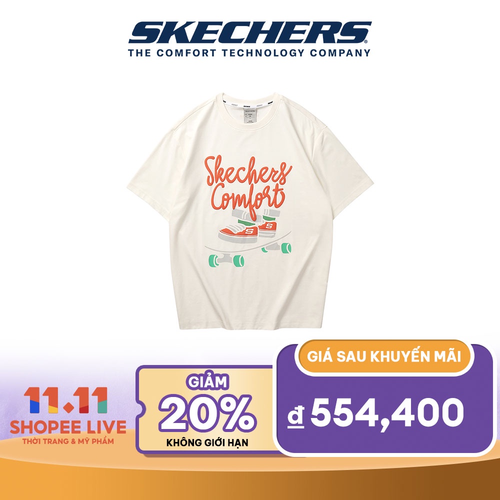 Skechers Nam Áo Thun Tay Ngắn Tập Gym - L223M025-0074