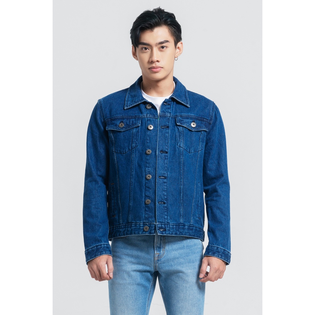 Áo khoác Jeans nam dáng rộng - 121MD4044B1950