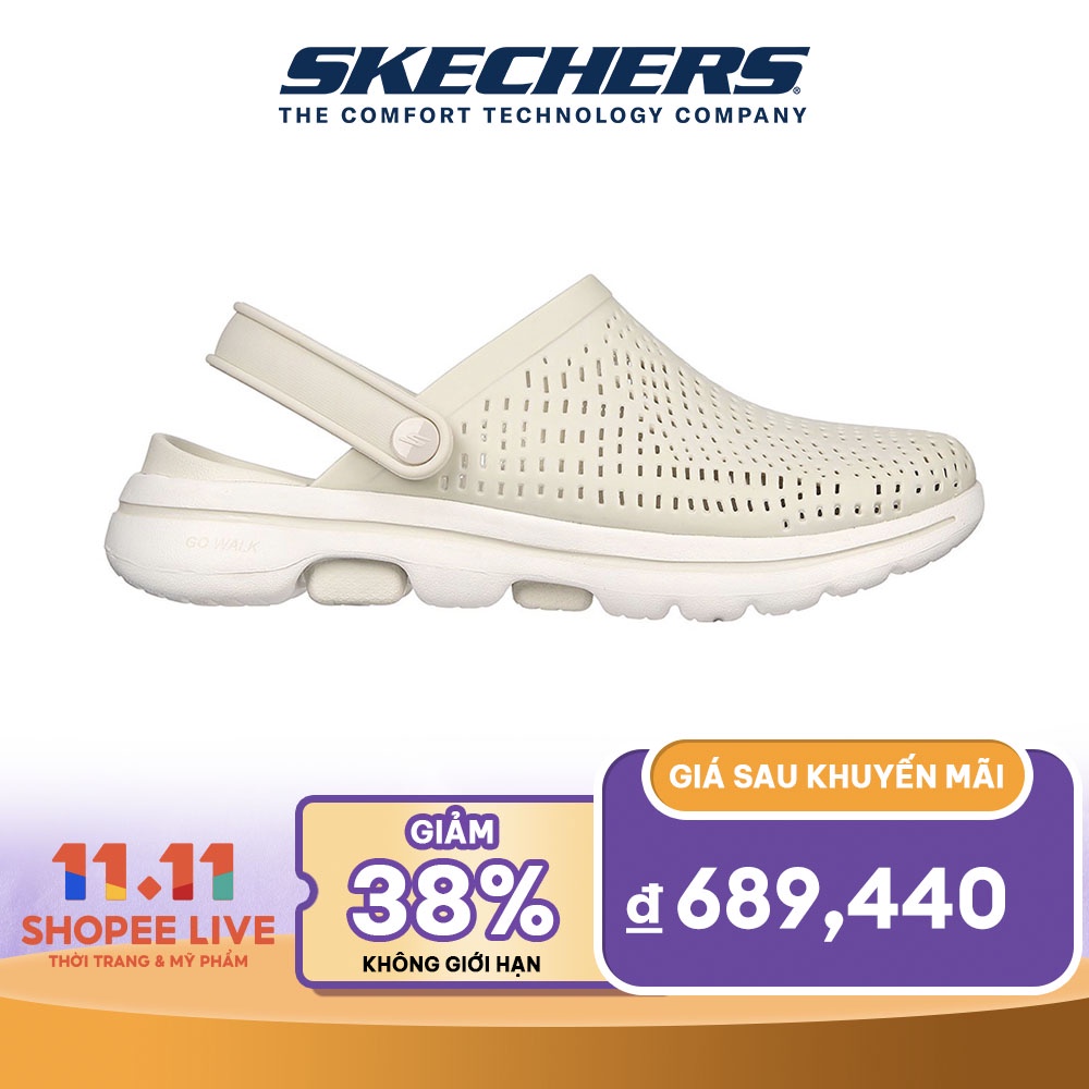 Skechers Nữ Dép Bít Mũi GOWalk 5 Foamies - 111103-NAT