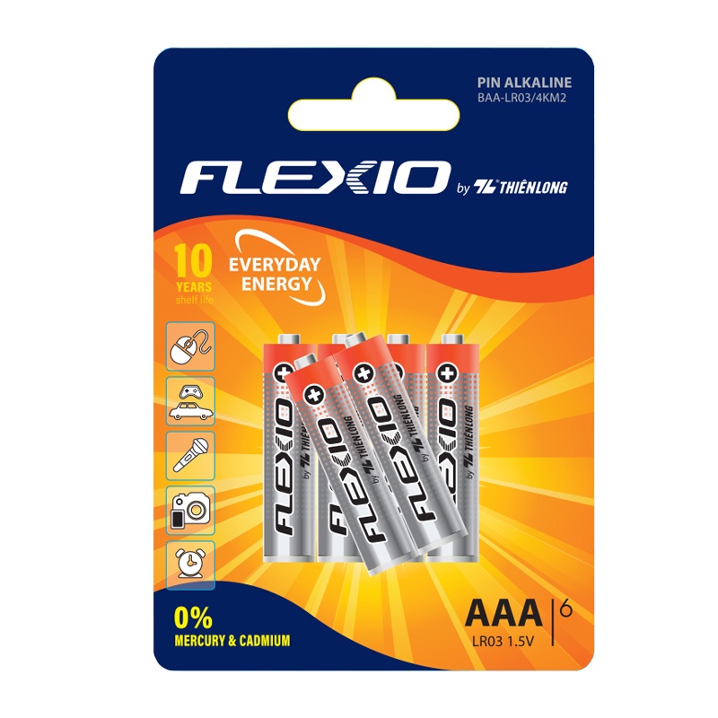 Pin Alkaline AAA Thiên Long Flexio BAA-LR03