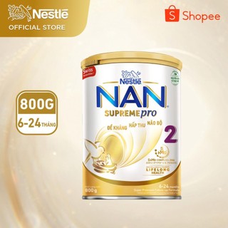 Sữa Bột Nestlé NAN SupremePro 2 lon 800g với 5HMO & đạm Gentle Optipro nhập khẩu nguyên lon từ Đức