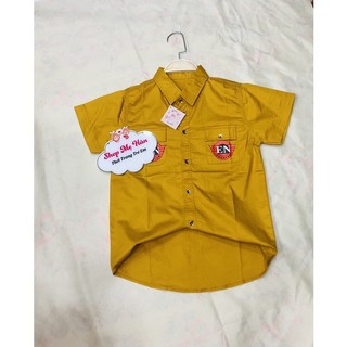 Áo sơ mi ngắn tay size đại 18-32 kí chất kate lụa mịn xịn