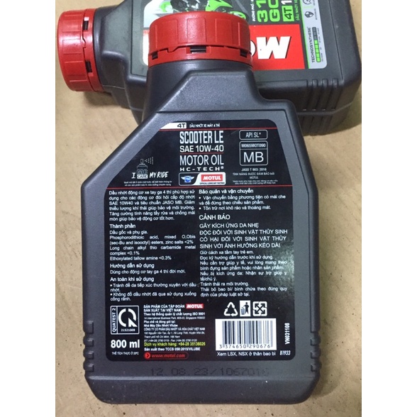 Dầu nhớt MOTUL CHÍNH HÃNG CHO XE TAY GA