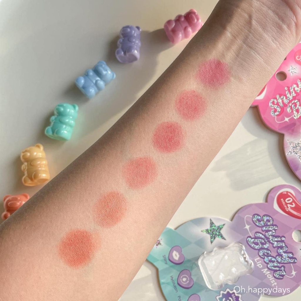 Son Cathy Doll Shiny Bear mini hình gấu siêu dễ thương đủ màu cực xinh