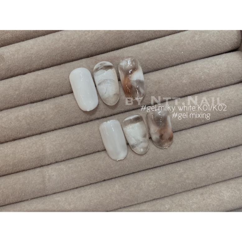 Gel milky white chuyên tán vân đá, Gel gạo làm loang vân đá, gel mixing, phụ kiện nail chính hãng