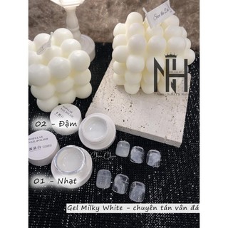 Gel milky white chuyên tán vân đá, Gel gạo làm loang vân đá, gel mixing, phụ kiện nail chính hãng