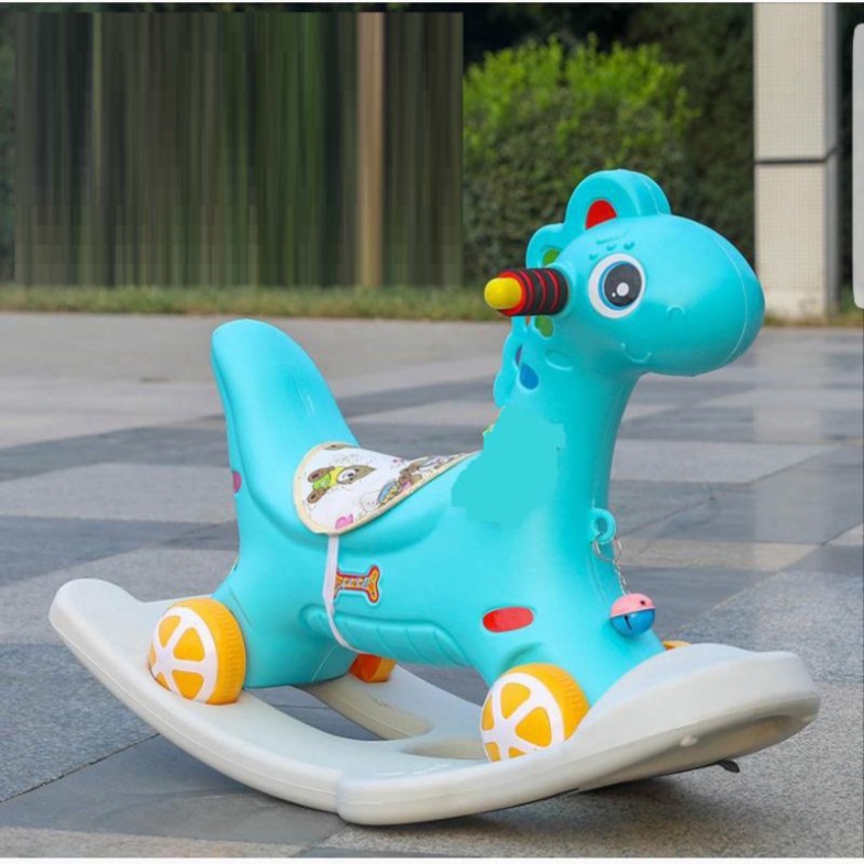 ĐỒ CHƠI NGỰA BẬP BÊNH KIÊM XE CHÒI CHÂN PHÁT NHẠC CHO BÉ YÊU 2023