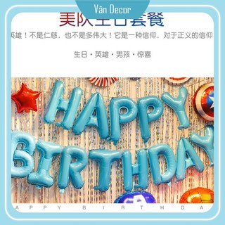 Set Trang trí sinh nhật siêu nhân cho bé trai