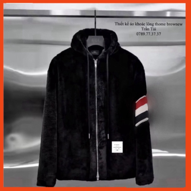 Áo khoác lông thome chất lông mượt 2 mặt có mũ thiết kế hot nhất mùa đông năm 88 88