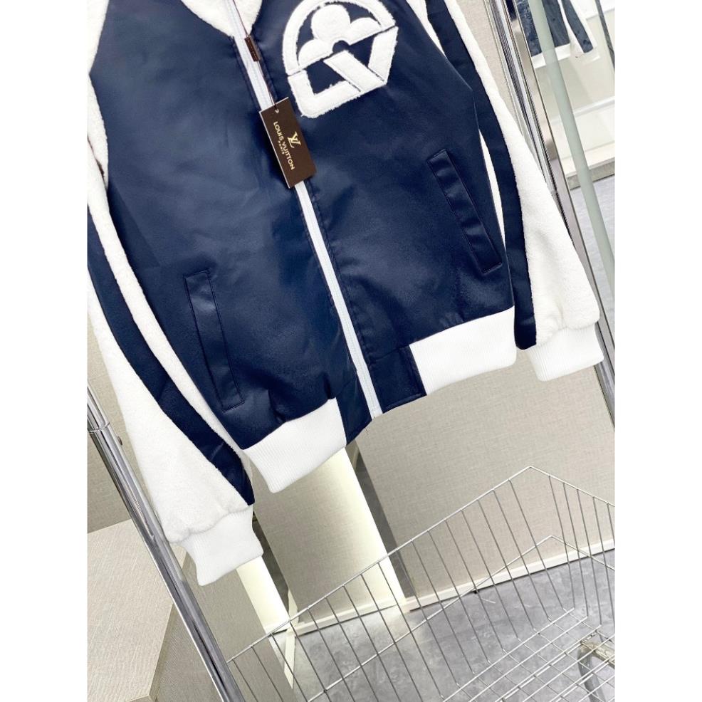 Áo khoác nam LV thêu logo bông siêu đẹp_Áo khoác LV nam 2 lớp cao cấp