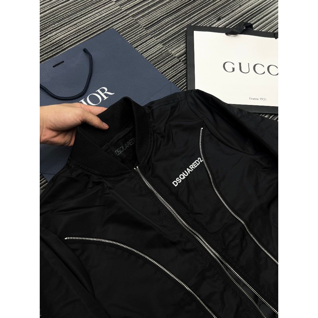 Áo khoác nam DSQ mix khóa siêu hot hit_Áo khoác nam DSQ cao cấp