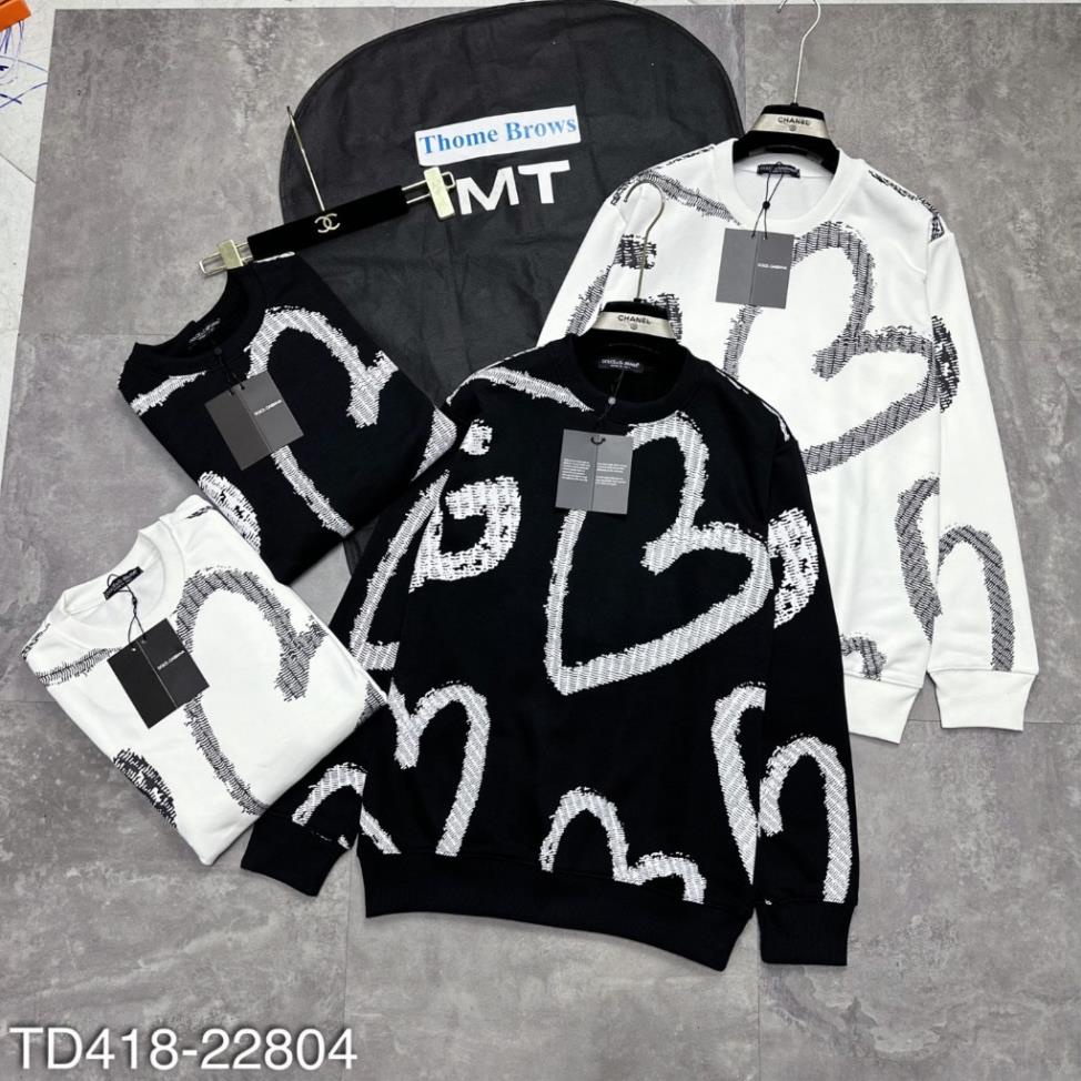 Áo nỉ nam DG hình trái tim siêu đẹp_Áo nỉ nam Dg cao cấp